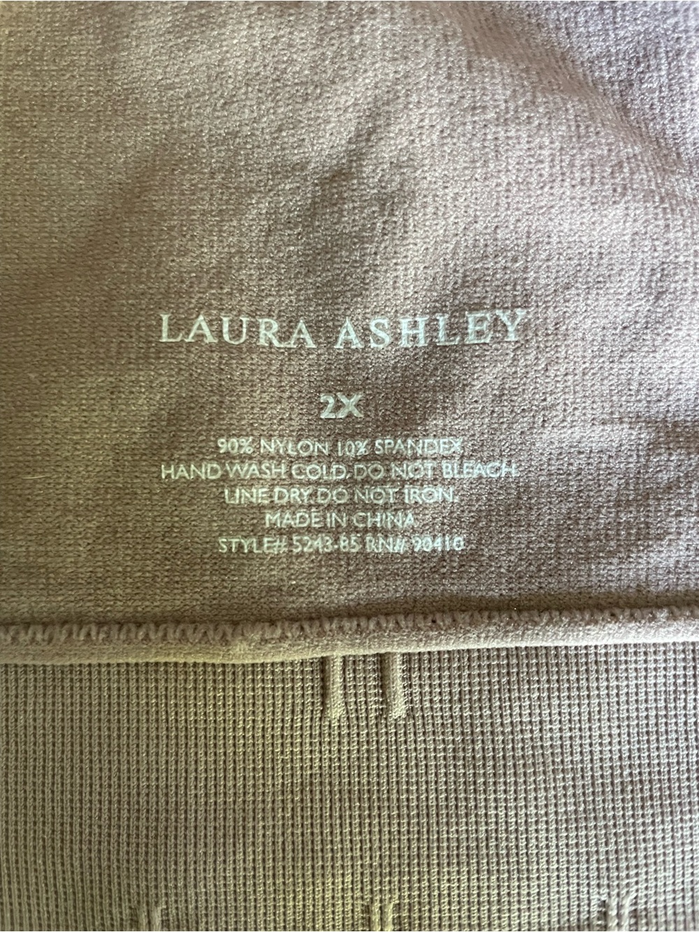 NWOT Laura Ashley Comfort Bralette in Mauve, Size 2X - Picture 3 of 3